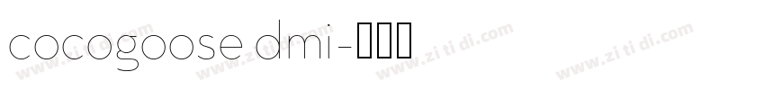 cocogoose dmi字体转换